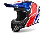 Casco Motocross Airoh Aviator Ace 2 Proud, Bianco/Blu/Rosso, Xl (61)
