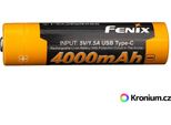 Batteria Ricaricabile USB-C Fenix 18650 4000 Mah (Li-Ion)