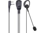 Midland MA30-L Pro Microfono Auricolare Con Microfono Boom 2 Pin