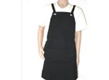 Inf Grembiule Da Lavoro Resistente In Tela Con Tasche Nero + Nero