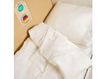 Biancheria Da Letto Per Bambini Laleni 200X135 Cm E 80X80 Cm In Cotone E Mussola, Color Avorio