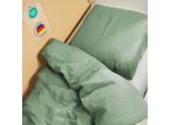 Biancheria Da Letto Per Bambini Laleni 200X135 Cm E 80X80 Cm In Cotone, Mussola In Verde