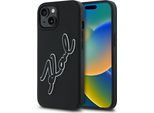 Karl Lagerfeld Klhcp15S3Drksdlk Custodia Rigida Per Iphone 15 6.1 Czarny/Nero 3D Rubber Signature