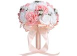 Bouquet Da Sposa Artificiale Simulazione Sposa Tiene Decorazione Floreale Accessoripink