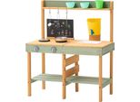 Cucina Di Fango Premium Per Bambini - Cucina Giocattolo In Legno Con Accessori - Dimensioni 762X391X914 Mm - Regalo Perfetto Per I Bambini