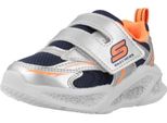 Sneakers Del Marchio Skechers Del Modello Meteorlights Glow Argentato
