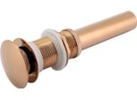 G1 1/4" Brass Bathroom Sink Pop -Up Drain Assembly Non -Overflow (Rose Gold)"