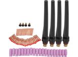 68Pcs Tig Kit Di Saldatura Gas Lente Posteriore Ugello Di Saldatura Accessori Wp -17/18/26
