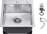 Lavello Da Cucina Lavello Da Incasso A Una Vasca In Acciaio Inox 40X45X19Cm Unità Di Lavello