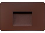 Beneito & Faure - Luce Da Incasso Segnapasso Led Mis Sq Wall 3W - Segnapasso Da Parete Squadrato IP65 Switch 2700K/3200K/4000K - Corten