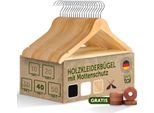 Appendiabiti Blumtal In Legno Set Da 40 - Appendino In Legno Con Gancio In Metallo Girevole A 360° - Appendino In Legno Robusto Con Protezione Antitarme In Legno Di Cedro