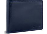 Bugatti Pelle Portafoglio Savona Wallet With Flap 8CC Blue Blu Scuro