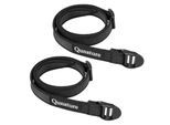 Qunature 2 Pezzi Cinghia Di Fissaggio Bicicletta Cinghia Di Fissaggio Bikepacking Cinghia Di Carico 2*78Cm, Nero