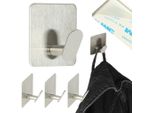 Ganci Da Bagno In Argento, 4 Pezzi.