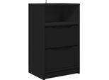 Syfax™ Comodino Con Cassetto Nero 40 X 30 X 467 Cm Legno Multistrato