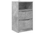 Syfax™ Comodino Grigio Cemento 40 X 30 X 467 Cm Legno Multistrato