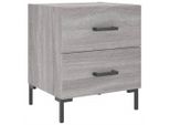 Syfax™ Comodino Grigio Sonoma 40X35X47,5 Cm In Legno Multistrato