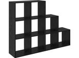 Syfax™ Libreria Divisoria Rovere Nero 137,5 X 29 X 103,5 Cm