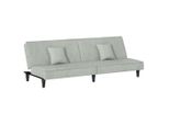 Syfax™ Divano Letto Grigio Chiaro In Velluto