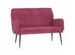 Syfax™ Panca Rosso Vino 108X79X79 Cm In Velluto