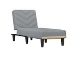 Syfax™ Chaise Longue In Tessuto Grigio Chiaro