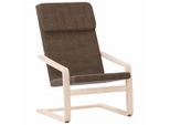 Syfax™ Sedia Relax Marrone Scuro In Tessuto