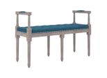 Syfax™ Panca Blu 110X40X70 Cm In Velluto