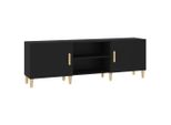 Syfax™ Mobile Porta Tv Nero 150X30X50 Cm In Legno Multistrato