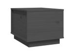 Syfax™ Tavolino Da Salotto Grigio 40X50X35 Cm Legno Massello Di Pino