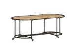 Syfax™ Tavolino Da Salotto 110X55X40 Cm Legno Massello Di Mango Grezzo