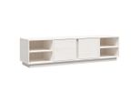 Syfax™ Mobile Porta Tv Bianco 156X40X40 Cm In Legno Massello Di Pino