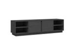 Syfax™ Mobile Porta Tv Grigio 156X40X40 Cm In Legno Massello Di Pino