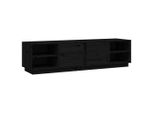 Syfax™ Mobile Porta Tv Nero 156X40X40 Cm In Legno Massello Di Pino