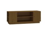Syfax™ Mobile Porta Tv Ambra 110X35X40,5 Cm In Legno Massello Di Pino