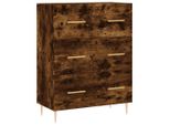 Syfax™ Credenza Rovere Fumo 69,5X34X90 Cm In Legno Multistrato