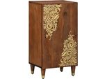 Syfax™ Credenza Marrone 40 X 33 X 75 Cm Legno Di Mango Massello