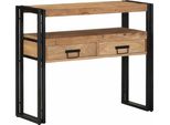 Syfax™ Tavolo Consolle 90 X 33 X 75 Cm Legno Di Acacia Massello