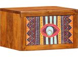 Syfax™ Armadio Da Notte Con Cassetto Marrone 35 X 30 X 22 Cm