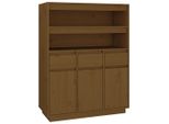 Syfax™ Credenza Ambra 89X40X116,5 Cm In Legno Massello Di Pino
