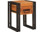 Syfax™ Tavolino Con Cassetto 30 X 30 X 40 Cm Legno Di Acacia Massello
