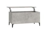 Syfax™ Tavolino Salotto Grigio Cemento 90X44,5X45 Cm Legno Multistrato