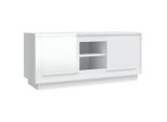 Syfax™ Mobile Porta Tv Bianco Lucido 102X35X45 Cm In Legno Multistrato