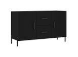 Syfax™ Credenza Nera 100X36X60 Cm In Legno Multistrato