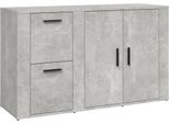 Syfax™ Credenza Grigio Cemento 100X33X59,5 Cm In Legno Multistrato