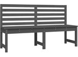 Syfax™ Panca Da Giardino Grigia 157,5 Cm In Legno Massello Di Pino