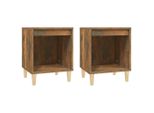 Syfax™ Comodini 2Pz Rovere Fumo 40X35X50 Cm