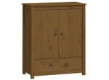 Syfax™ Credenza Marrone Ambra 83X41,5X100 Cm In Legno Massello Di Pino