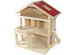 Villa Freda Casa Delle Bambole In Legno Villa Cittadina A 3 Piani Maniglia Per Il Trasporto 46X35X58 Cm