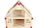 Casa Delle Bambole Freda In Legno A 2 Piani Maniglia Per Il Trasporto 40X25X38Cm