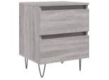 Syfax™ Comodino Grigio Sonoma 40X35X50 Cm In Legno Multistrato